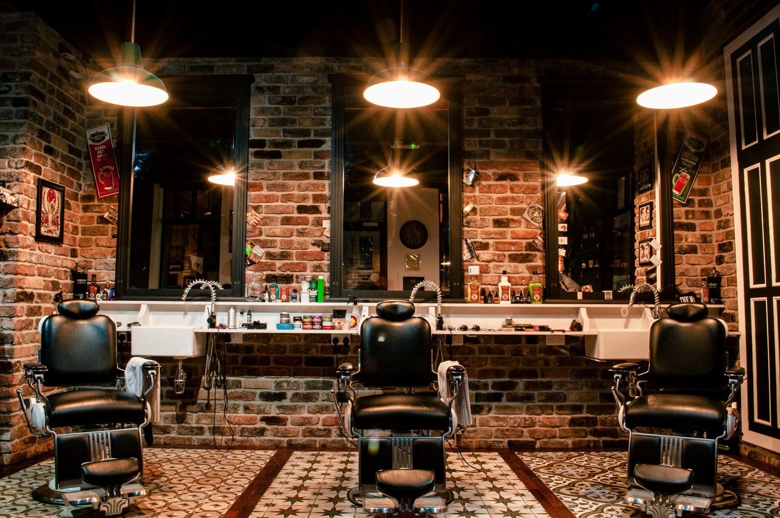 Skin fade in progress at Fadehouse Barber Co
