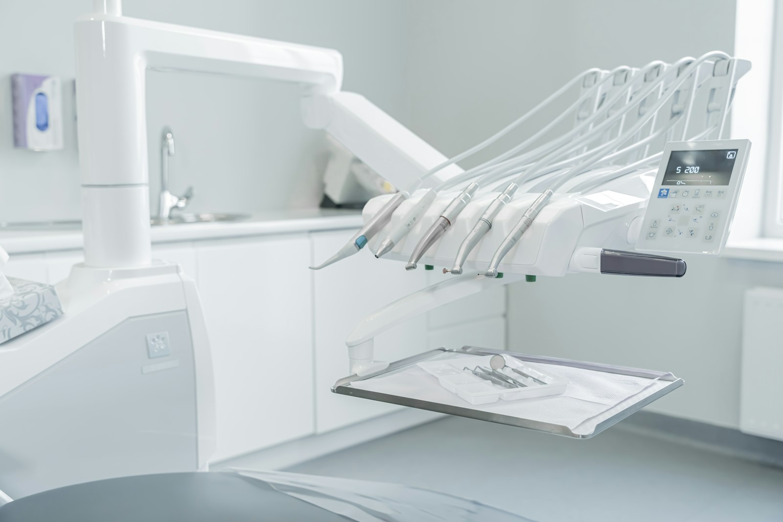 Dentist with a patient