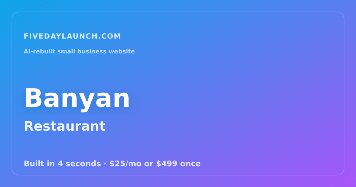 Preview of Banyan's AI-rebuilt website